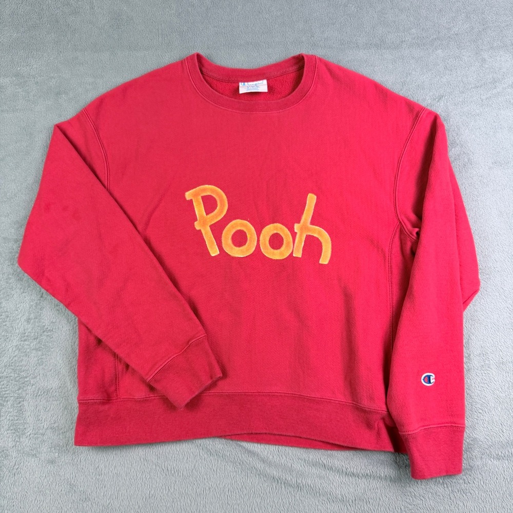 Champion Reverse Weave Disney Winnie the Pooh Sweatshirt Red GF850 Large
